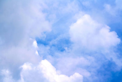 Low angle view of clouds in sky