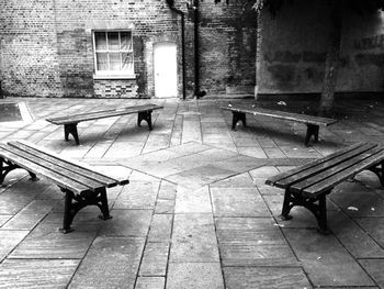 View of empty chairs