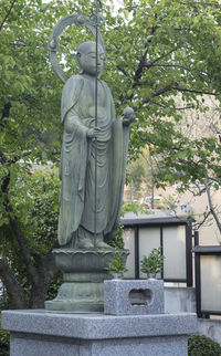 Low angle view of statue