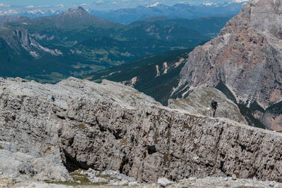 Scenic view of mountain range