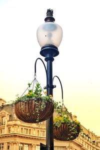 Low angle view of built structure against clear sky