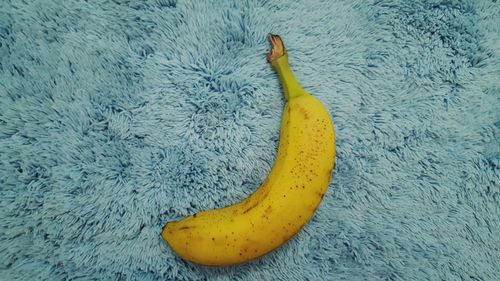 High angle view of yellow bananas