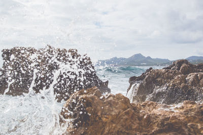 Panoramic view of sea against sky