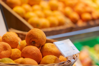 High angle view of fruits on table
