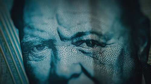 Close-up of blue eye