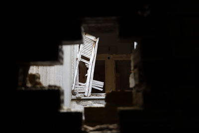 Interior of abandoned house
