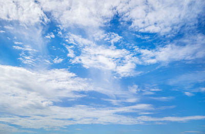 Low angle view of clouds in sky