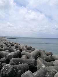 Scenic view of sea against sky