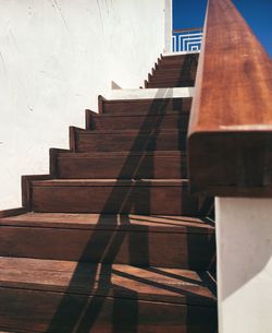 High angle view of staircase