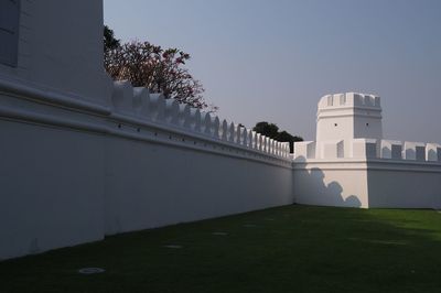 Low angle view of historical building against sky