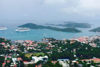 View of city by sea