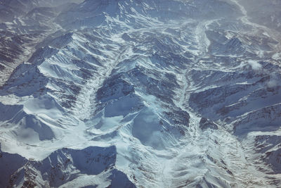 Full frame shot of snow covered landscape