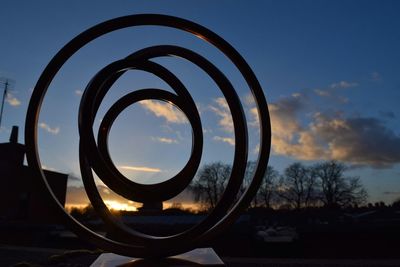 Low angle view of sky at sunset