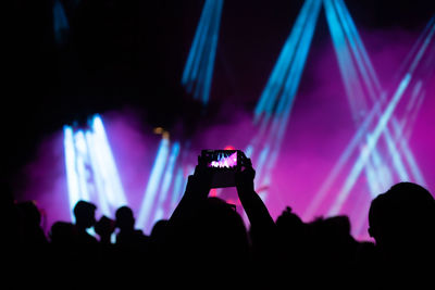 Crowd at music concert