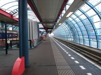 Railroad station platform