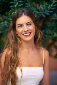 Portrait of a smiling young woman