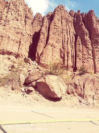 Rock formations in a desert