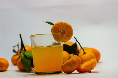 Close-up of orange fruits on table