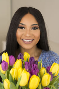 Portrait of smiling young woman