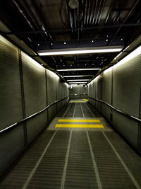 Empty subway station