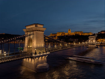 Bridge over river in city