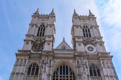 Low angle view of a westminster abbey 