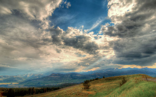 Scenic view of landscape against sky