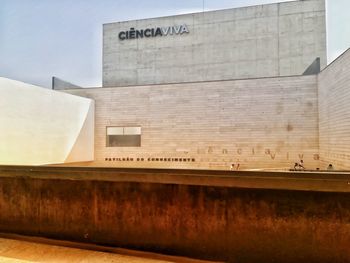 Low angle view of building against sky