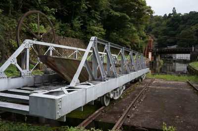 The carrier for the boat at keage,kyoto