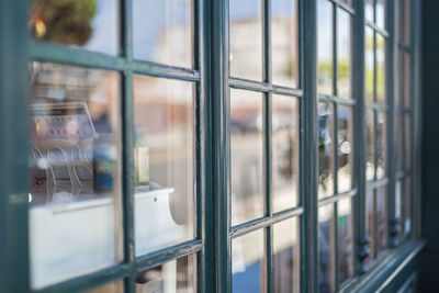 Close-up view of window