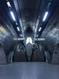 Low angle view of subway station