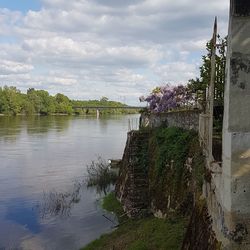 Scenic view of river against sky