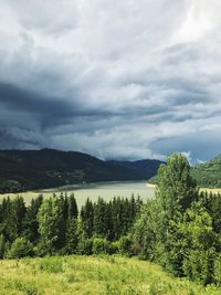 Scenic view of landscape against sky