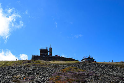 Low angle view of building against sky