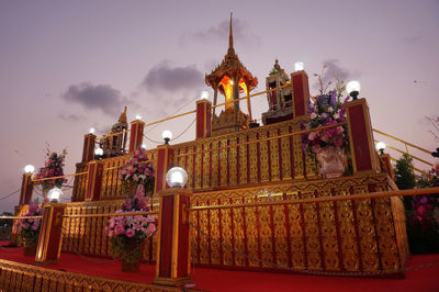 Low angle view of church against sky