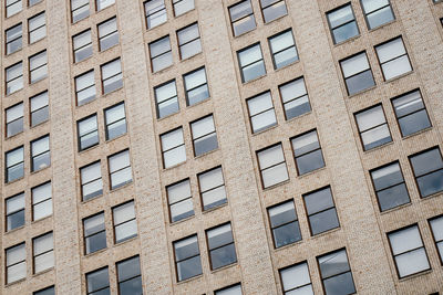 Low angle view of building with windows