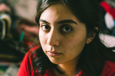 Close-up of young woman