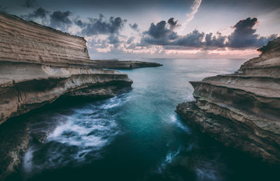 Scenic view of sea against sky
