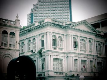 Low angle view of historic building