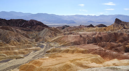 View from zabriskie point in amargosa range in the death valley national park