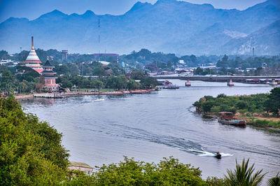 Scenic view of buildings at waterfront