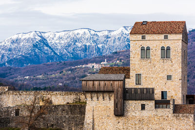 Castle and fortified village of ragogna. middle ages to discover. friuli. italy