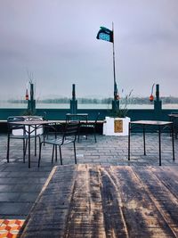 View of jetty in sea