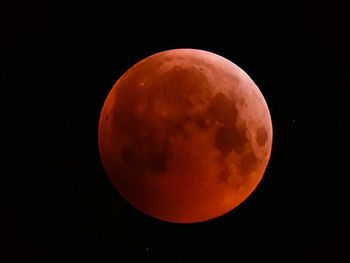 Scenic view of moon against sky at night