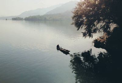 Beautiful morning at wadaslintang reservoir kebumen indonesia