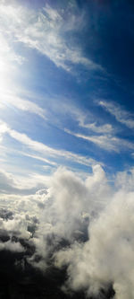 Low angle view of clouds in sky