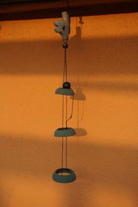 Close-up of electric lamp