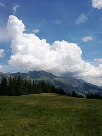 Scenic view of landscape against sky