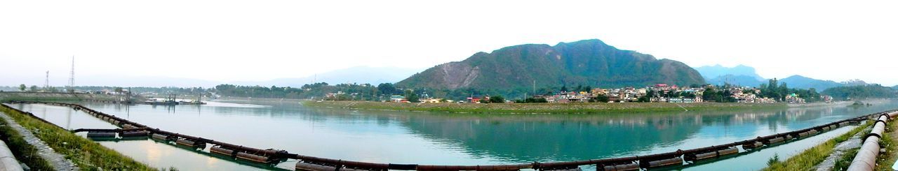 Panoramic view of buildings against sky