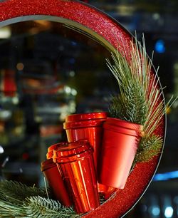 Close-up of red wine